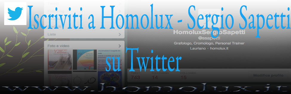 Homolux Sergio Sapetti Twitter