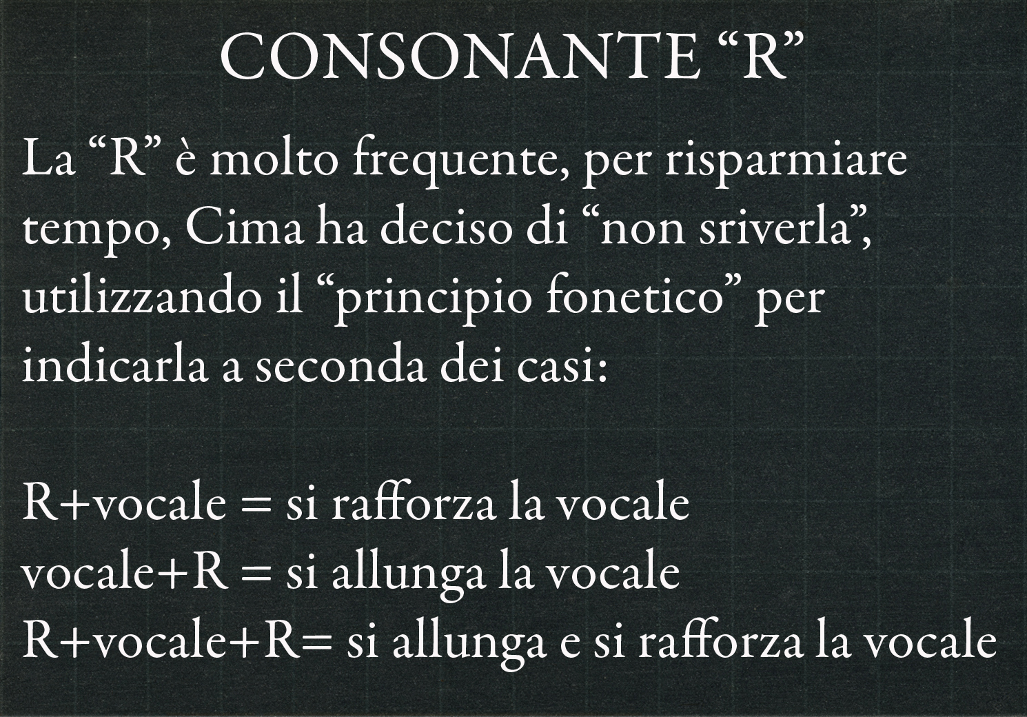 consonante R